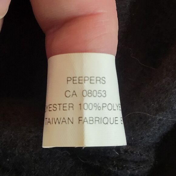 Black Fleece Rolled Brim Hat - Picture 6 of 7